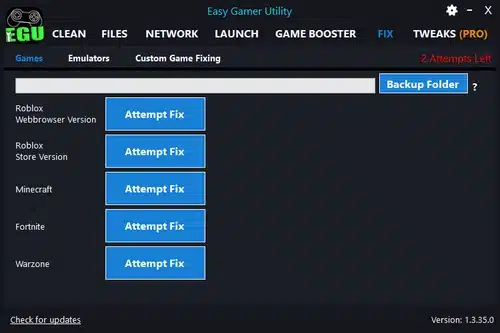 Easy Gamer Utility PRO: Optimize and Fix Your Gaming Experience